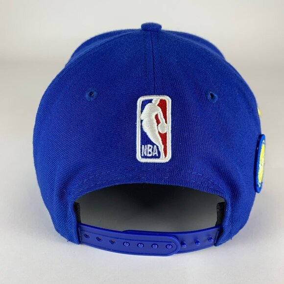 Golden State Warriors NBA Blue New Era 9Fifty Snapback Hat - Picture 5 of 8